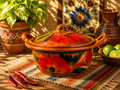 Mexican Cazuela with Lid