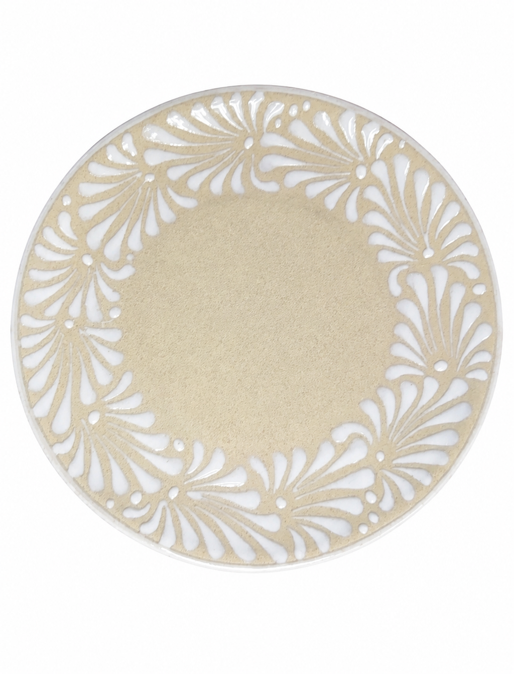 White Large Espiga plate