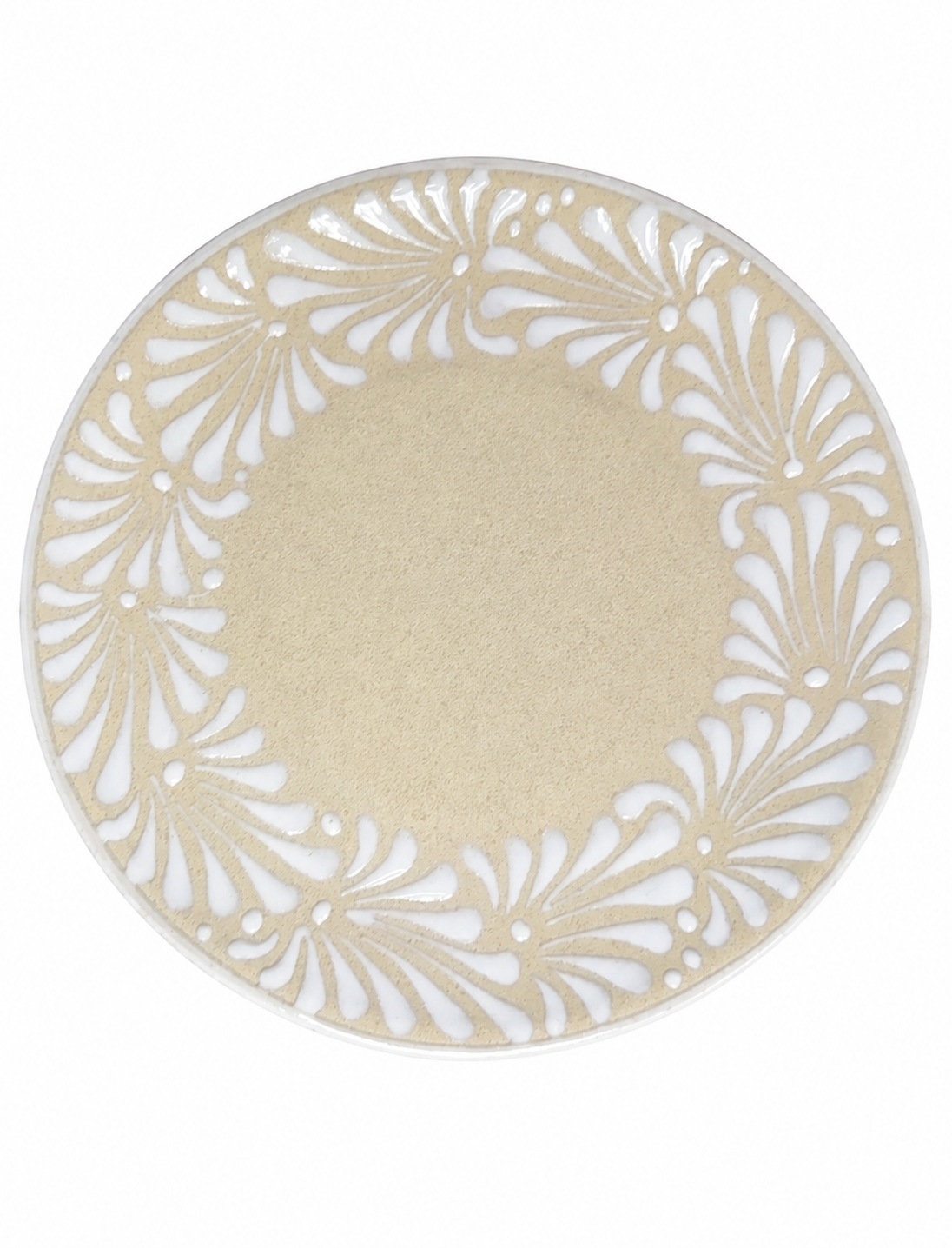 White Large Espiga plate