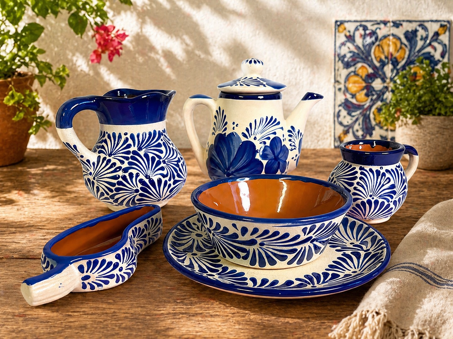 Blue Espiga Pitcher