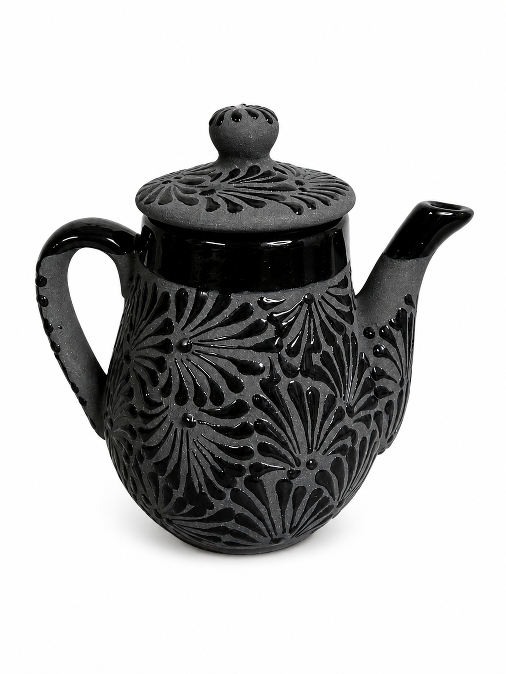 Black Espiga Teapot