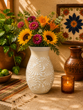 White Espiga Flower vase