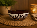 Brown Floral Bowl