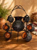 Black Talavera pitcher set