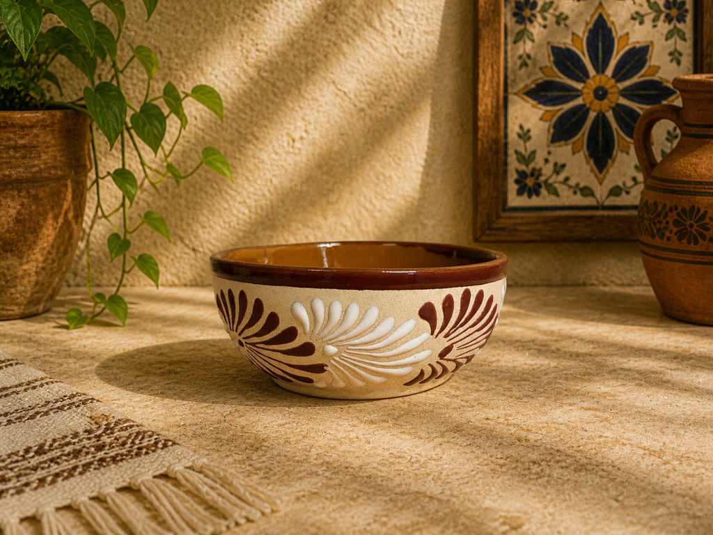 Burgundy Espiga Bowl