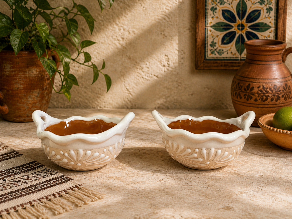 White Espiga Salsa bowl