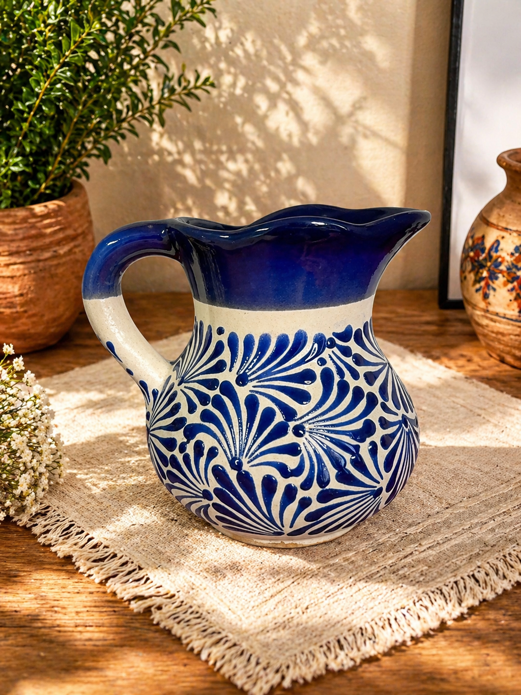 Blue Espiga Pitcher