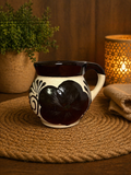 Brown Floral Mug