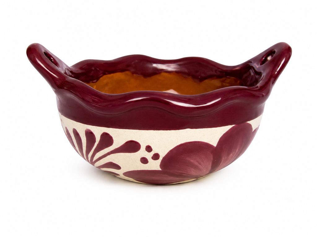 Burgundy Small Salsa Bowl