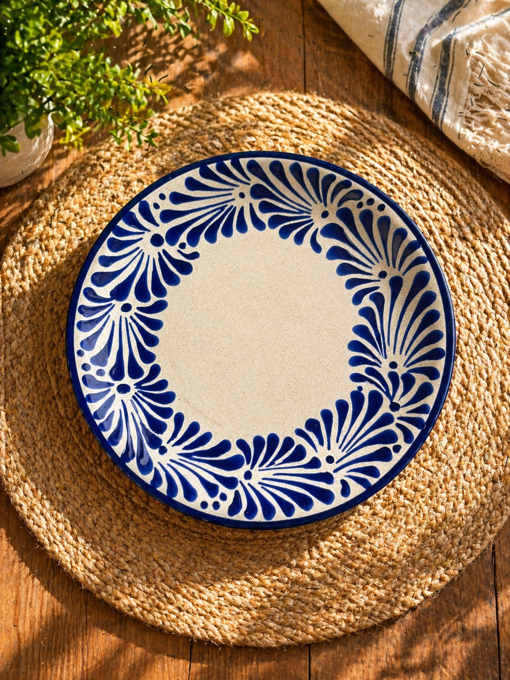 Blue Espiga plate