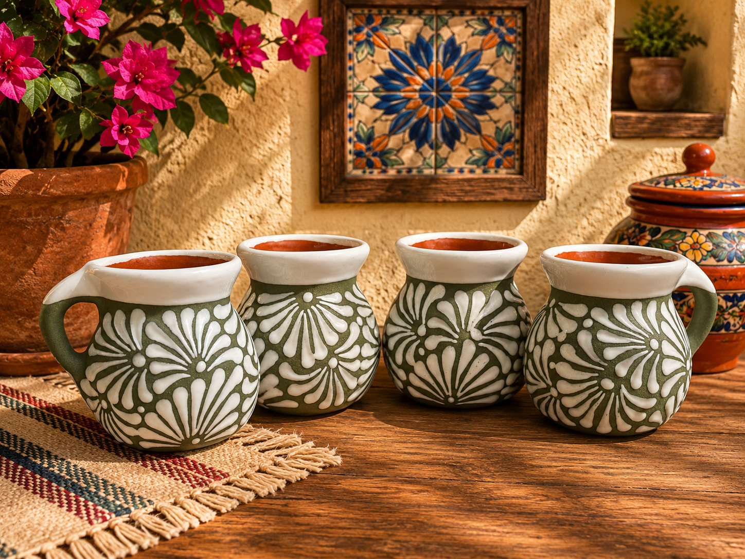 Green espiga mug
