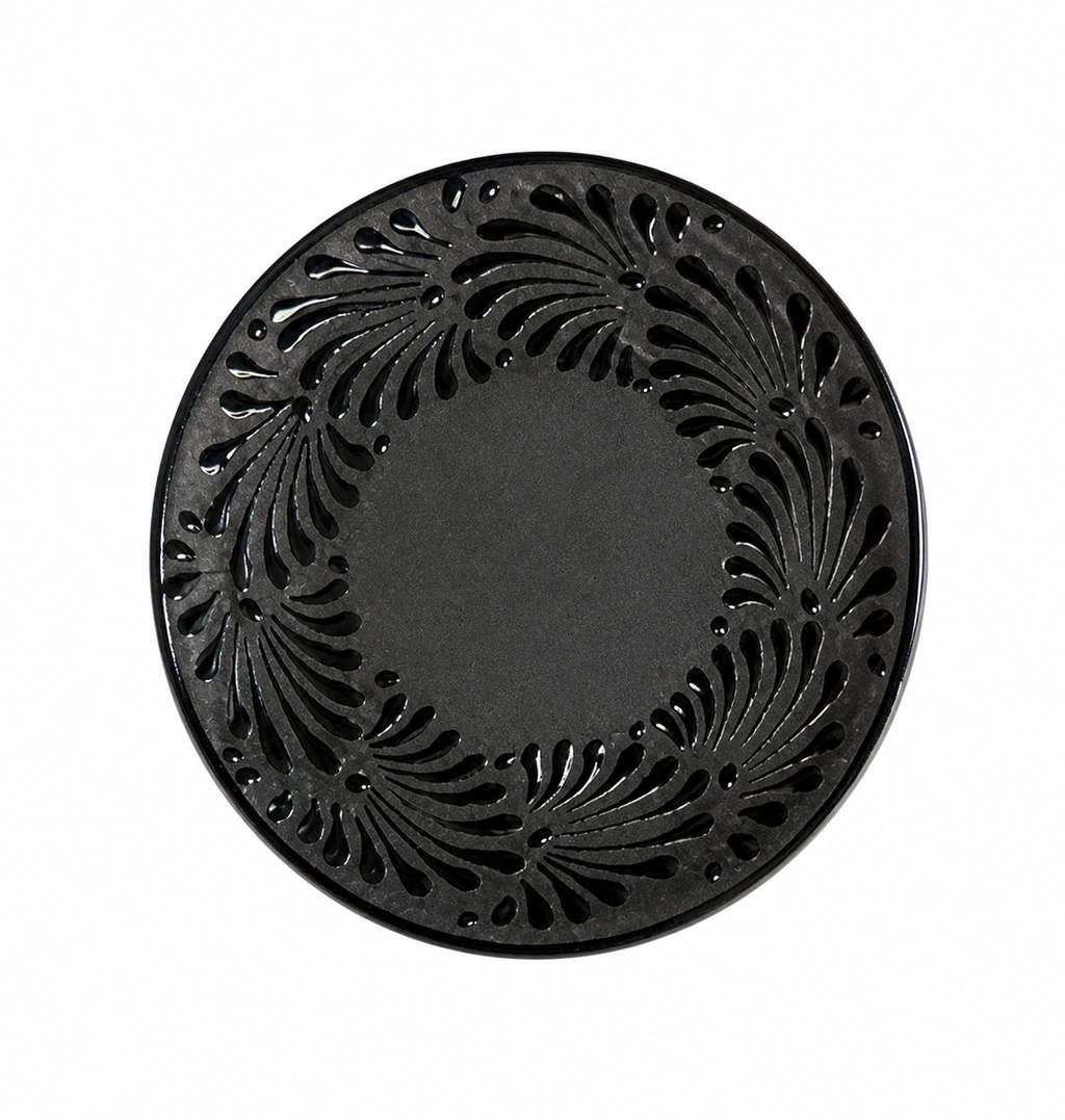 Black Espiga Plate