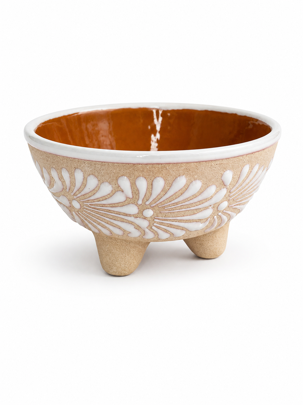 White Molcajete salsa bowl
