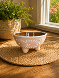 White Molcajete salsa bowl