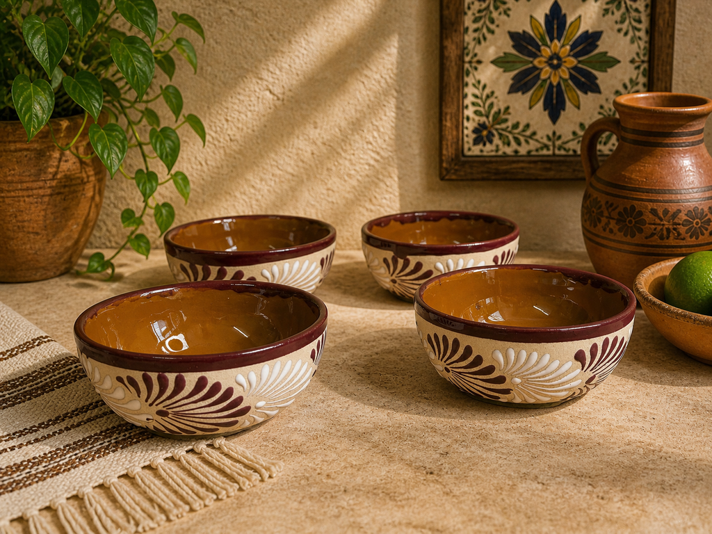 Burgundy Espiga Bowl