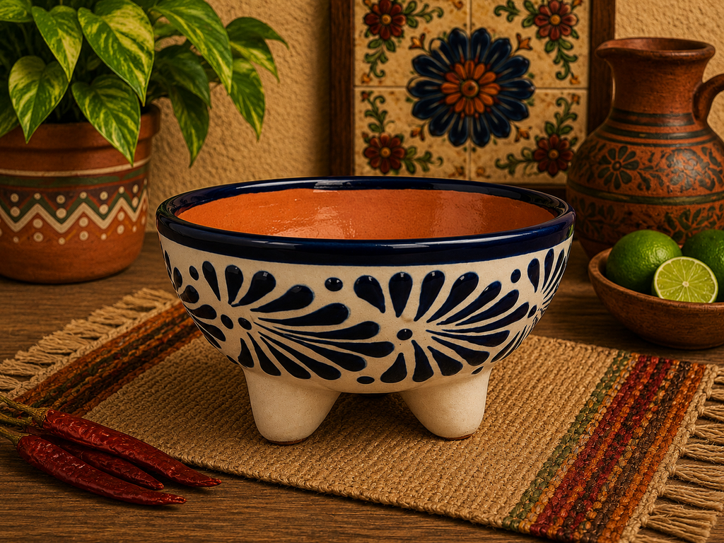 Blue Molcajete Salsa Bowl