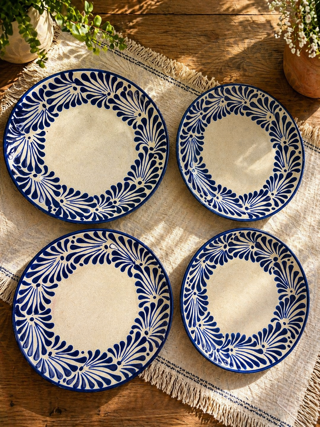 Blue Espiga plate