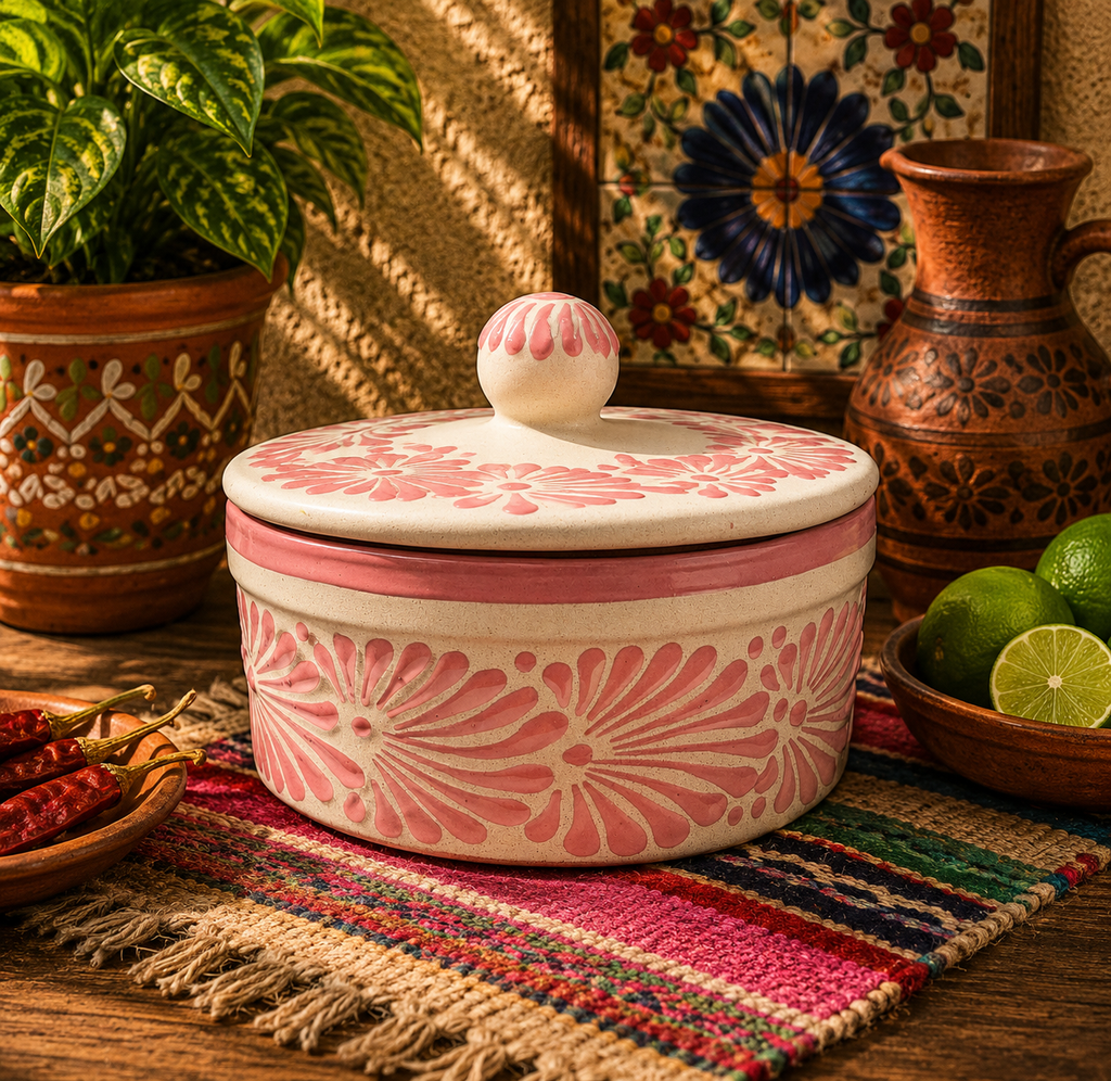 Pink Espiga Tortilla warmer