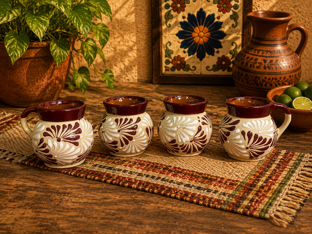 Burgundy Espiga Mug