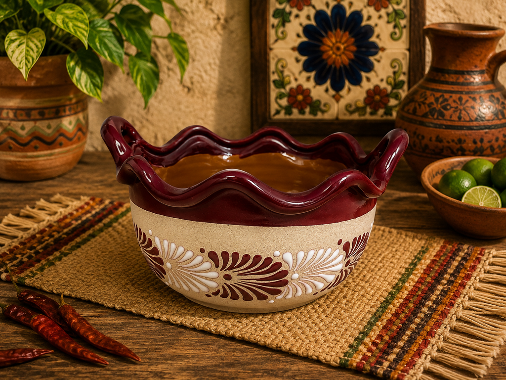 Burgundy Jumbo Salsa Bowl