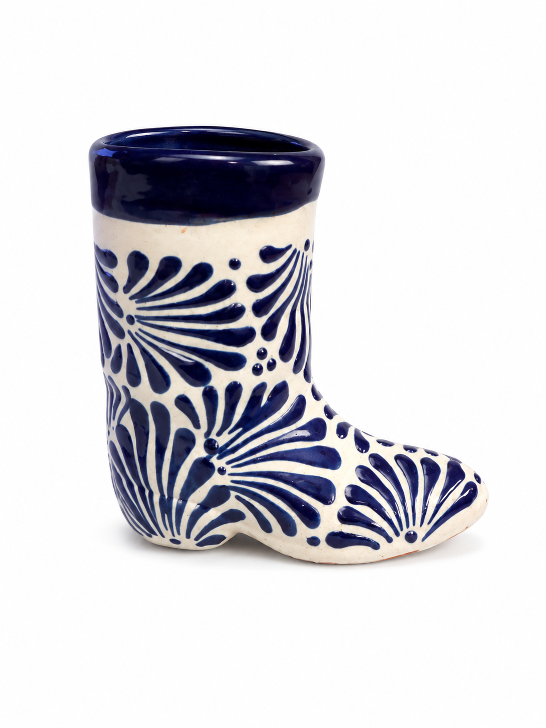 Blue Espiga Boot Vase