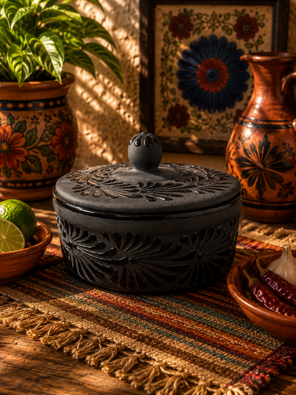 Black Espiga Tortilla warmer