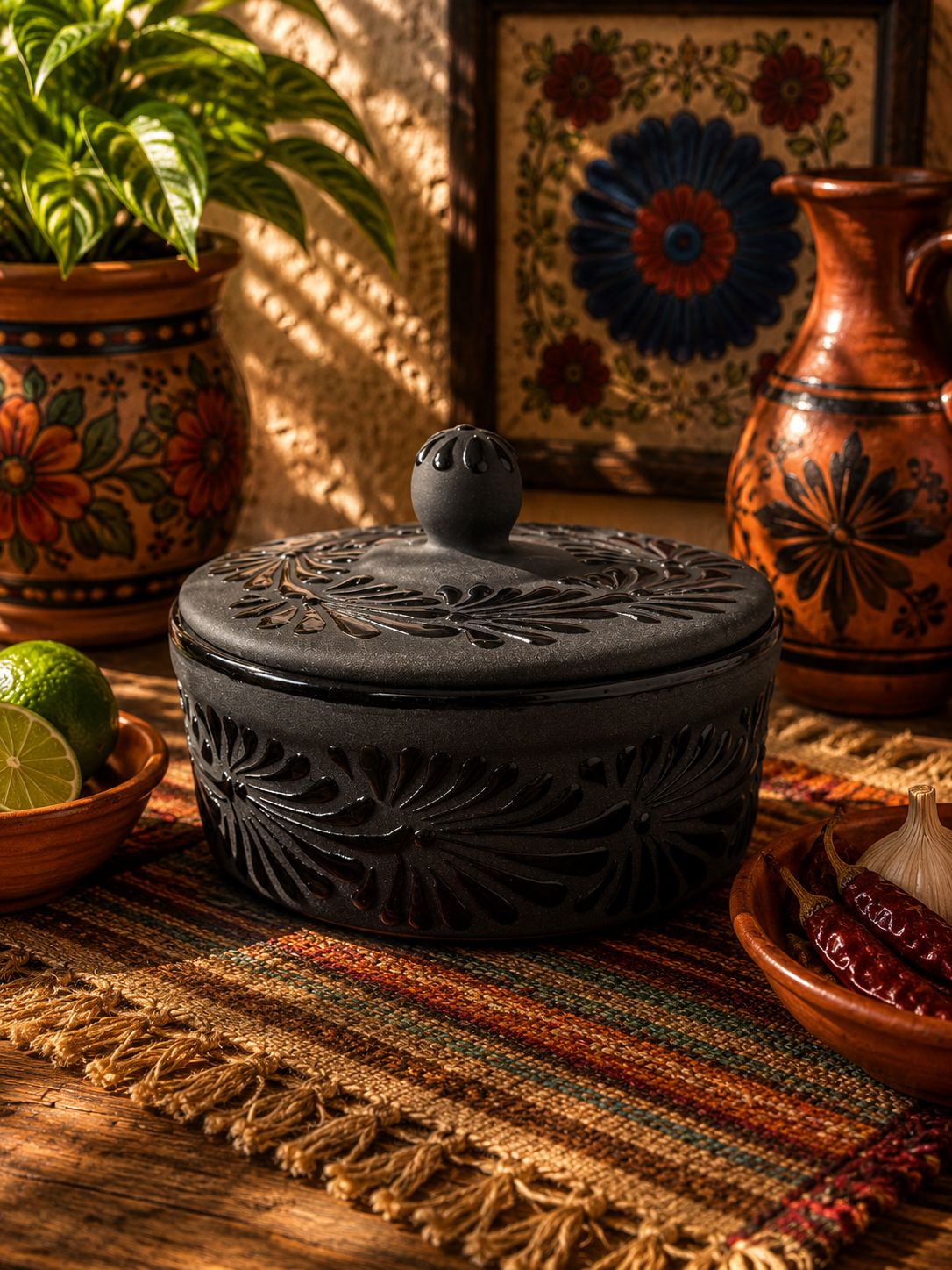 Black Espiga Tortilla warmer